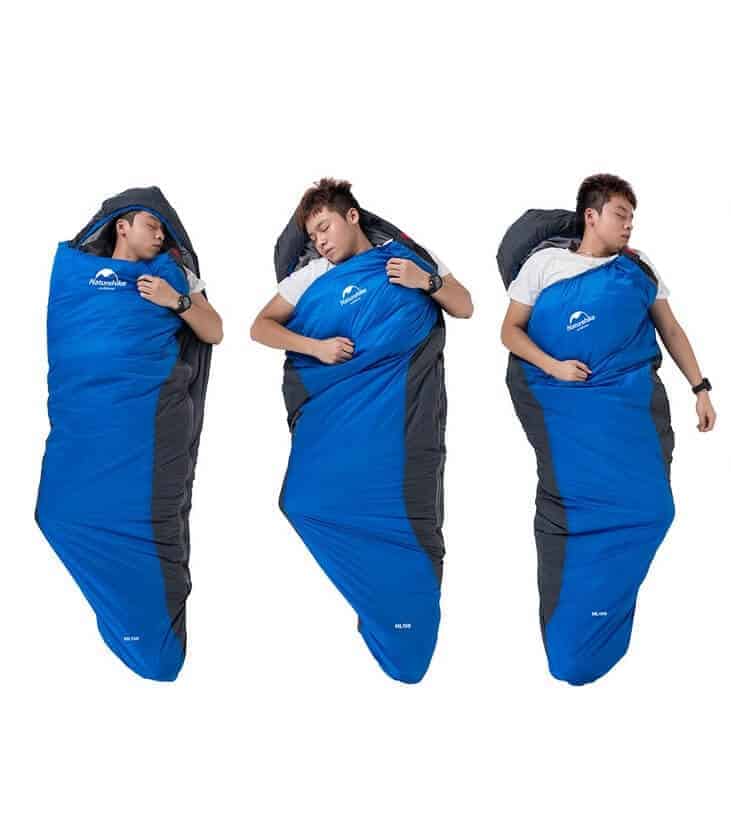 túi ngủ hình nhộng cho 1 người