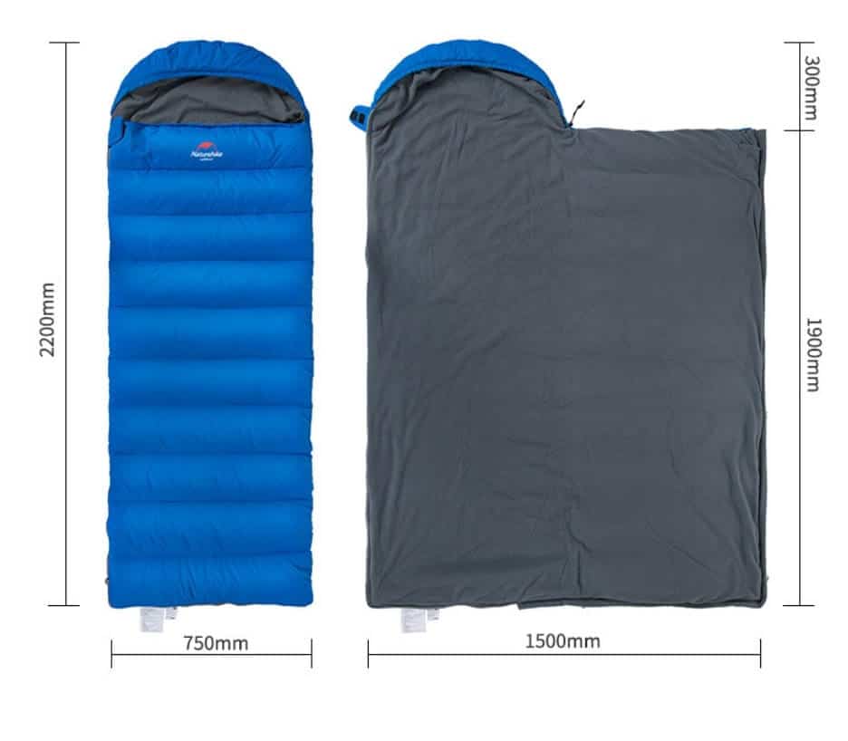 hướng dẫn chọn túi ngủ có kích thước phù hợp 